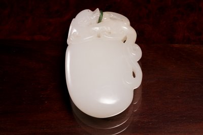 White Jade Pendant with Chilong Dragon