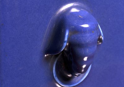 Elephant Head Handle Detail on Cong Vase